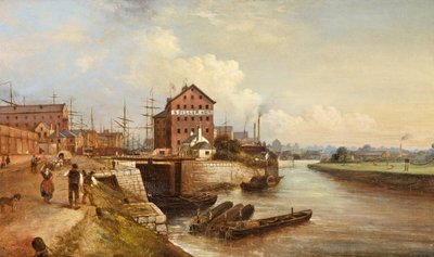 Gloucester Kade en Docks, 1890 door Edward Smith